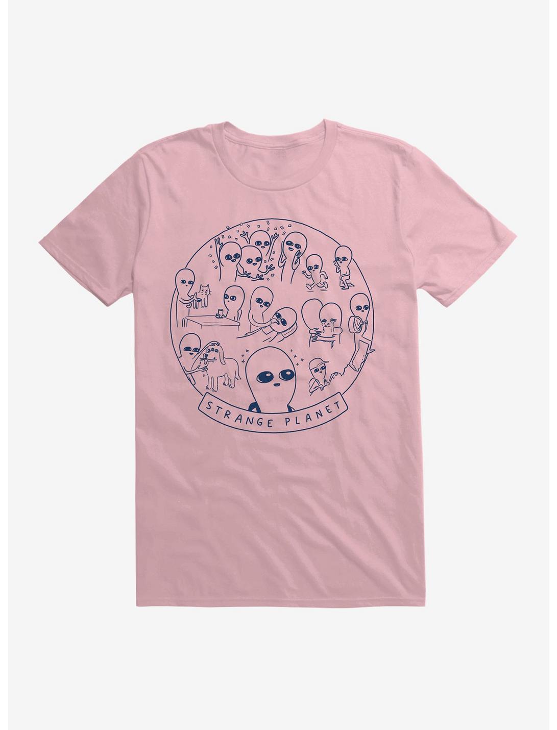 Strange Planet Summer Camp Design T-Shirt, LIGHT PINK, hi-res