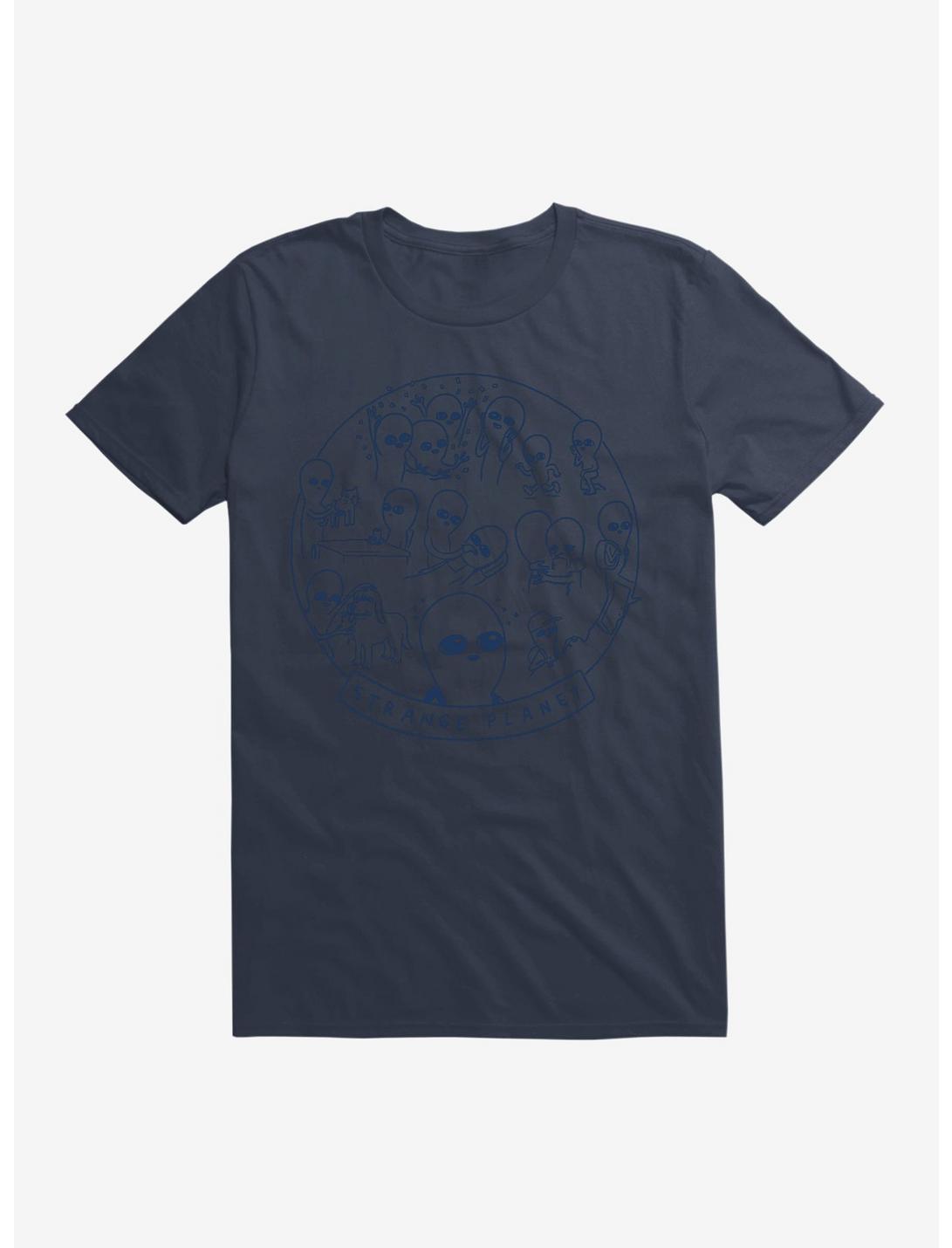 Strange Planet Summer Camp Design T-Shirt, NAVY, hi-res