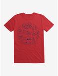 Strange Planet Summer Camp Design T-Shirt, RED, hi-res
