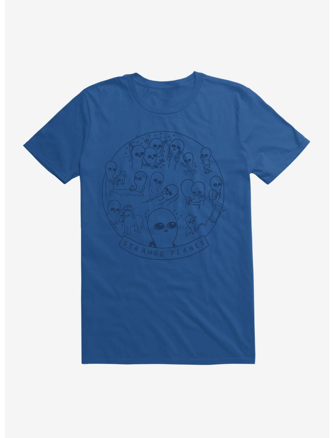 Strange Planet Summer Camp Design T-Shirt, ROYAL, hi-res