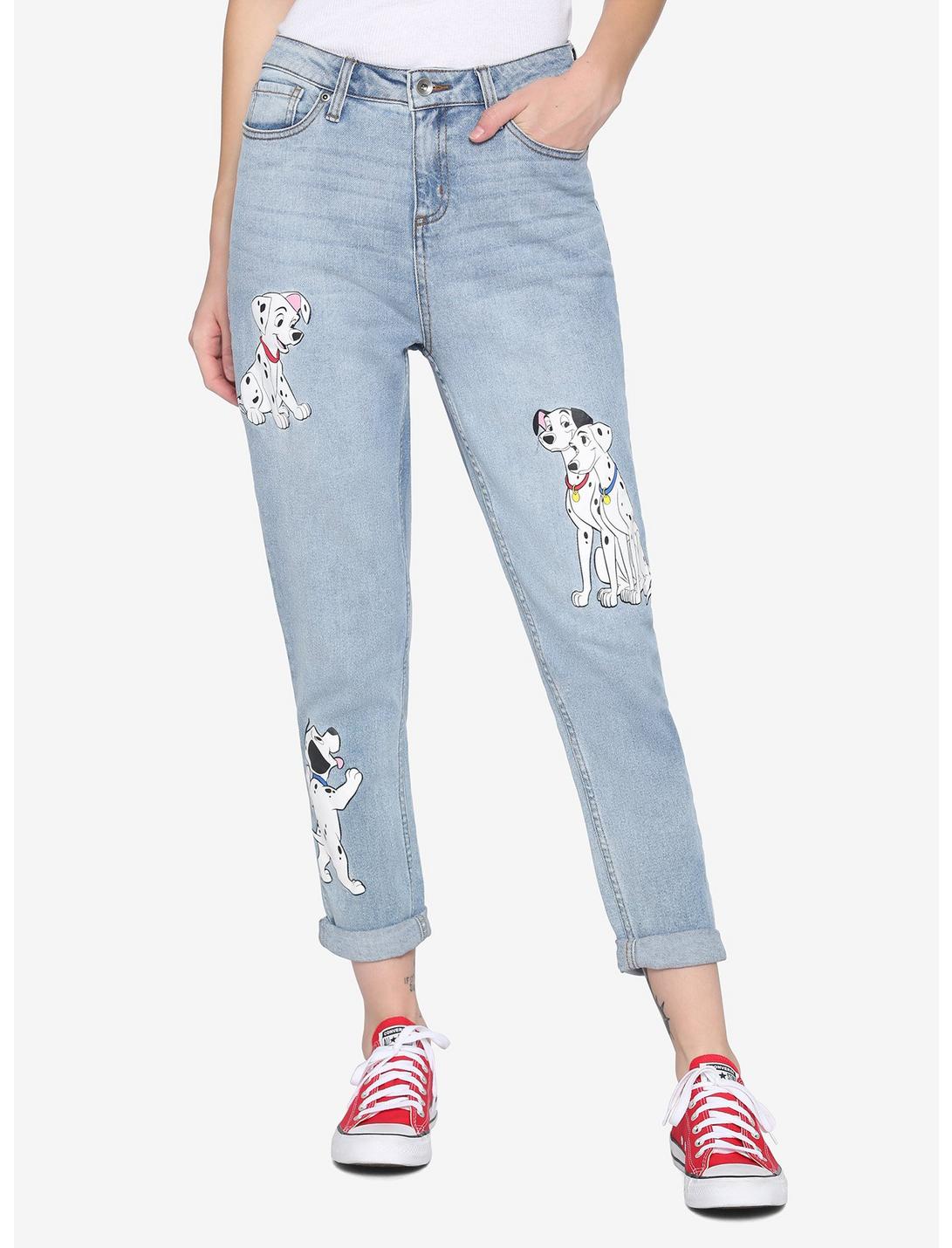 Disney 101 Dalmatians Mom Jeans, MULTI, hi-res