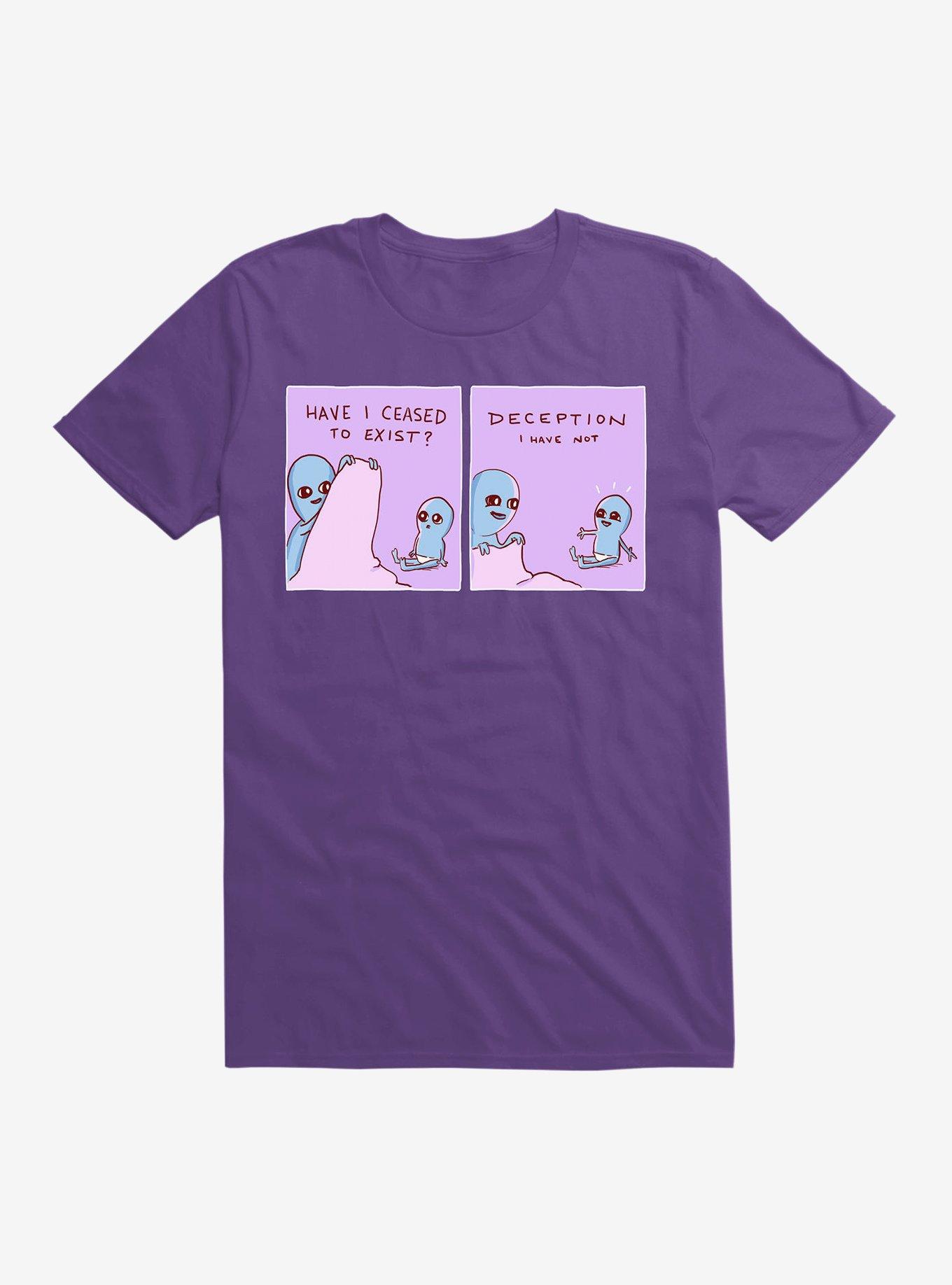 Strange Planet Have I Ceased To Exist? T-Shirt, PURPLE, hi-res