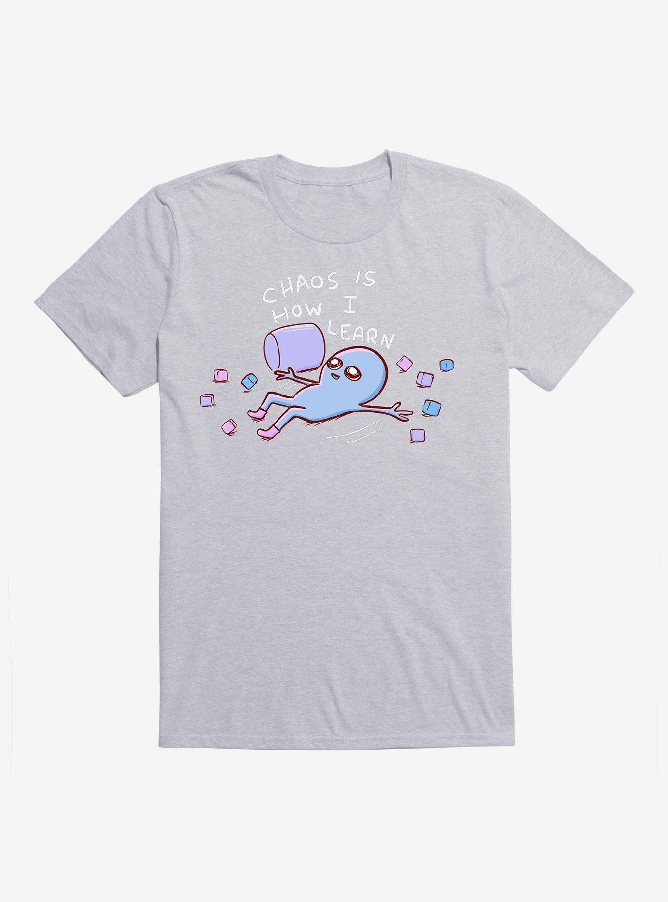Strange Planet Chaos Is How I Learn T-Shirt, HEATHER GREY, hi-res