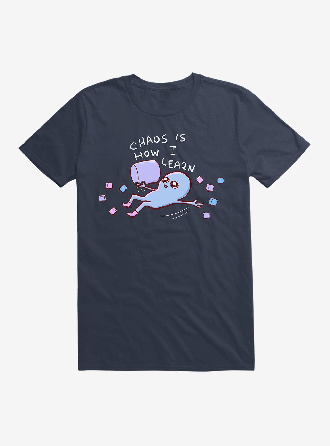 Strange Planet Chaos Is How I Learn T-Shirt, NAVY, hi-res