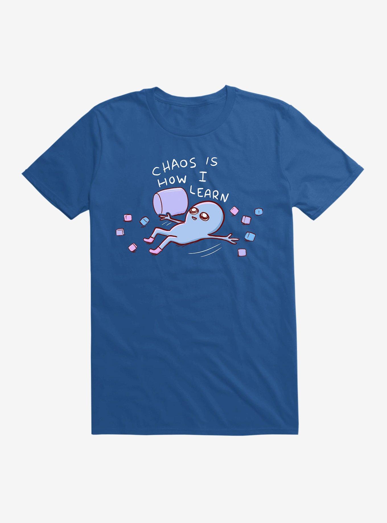 Strange Planet Chaos Is How I Learn T-Shirt, ROYAL, hi-res