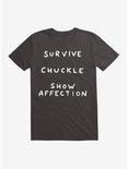 Strange Planet Survive Chuckle Show Affection T-Shirt, BLACK, hi-res
