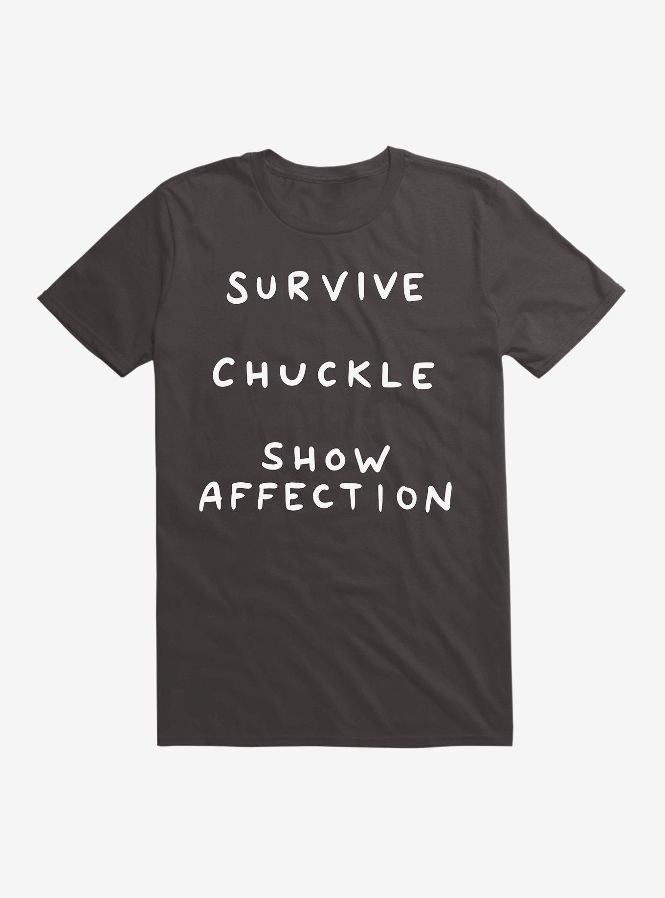 Strange Planet Survive Chuckle Show Affection T-Shirt, BLACK, hi-res