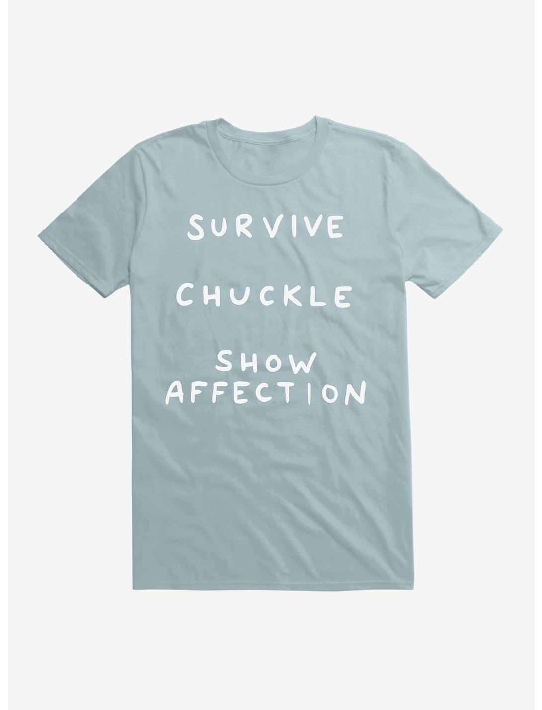 Strange Planet Survive Chuckle Show Affection T-Shirt, LIGHT BLUE, hi-res