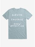 Strange Planet Survive Chuckle Show Affection T-Shirt, LIGHT BLUE, hi-res