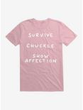Strange Planet Survive Chuckle Show Affection T-Shirt, LIGHT PINK, hi-res