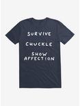 Strange Planet Survive Chuckle Show Affection T-Shirt, NAVY, hi-res