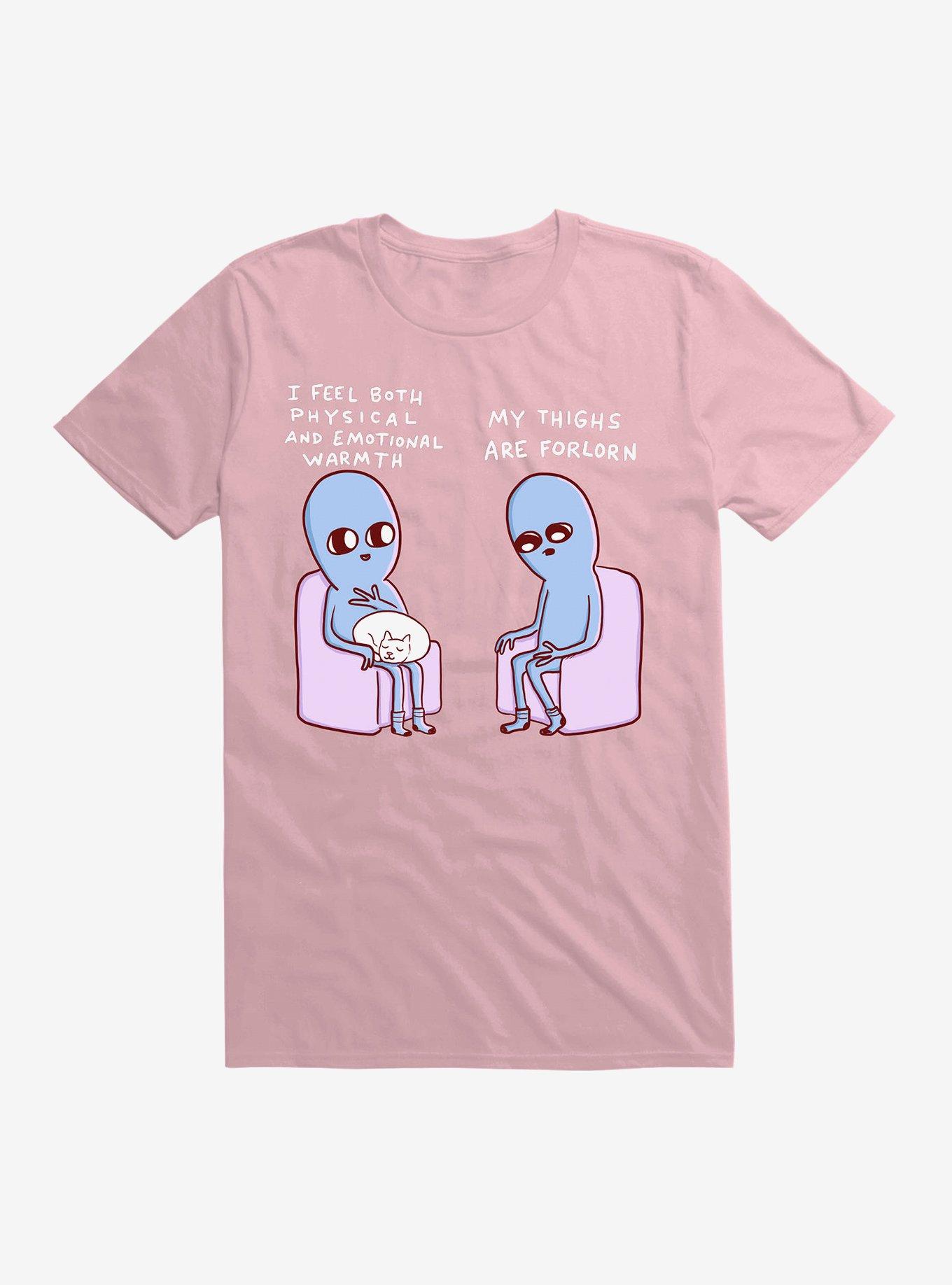 Strange Planet My Thighs Are Forlorn T-Shirt, LIGHT PINK, hi-res