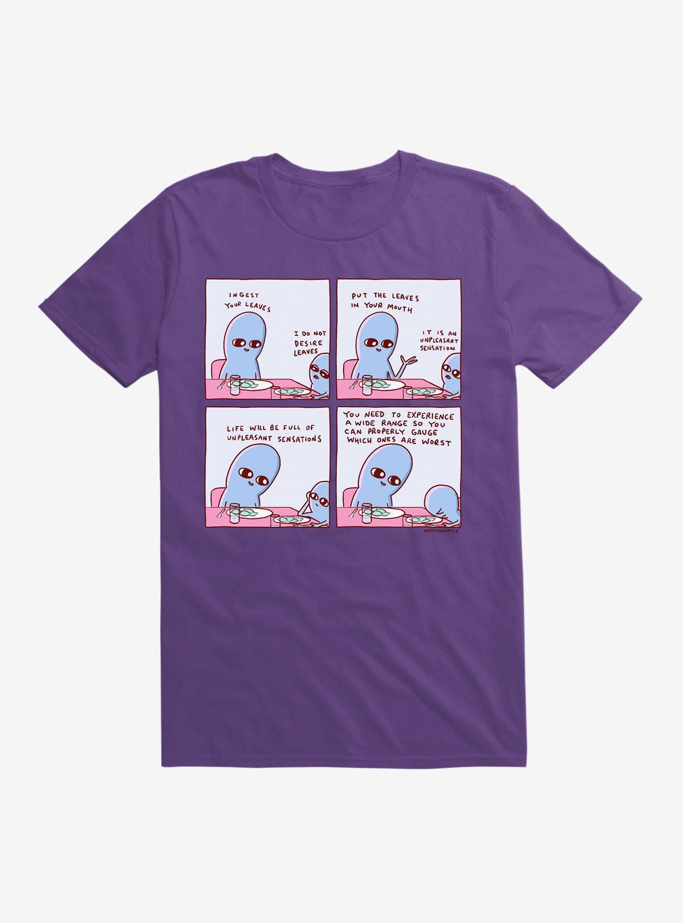 Strange Planet Unpleasant Sensations T-Shirt, PURPLE, hi-res