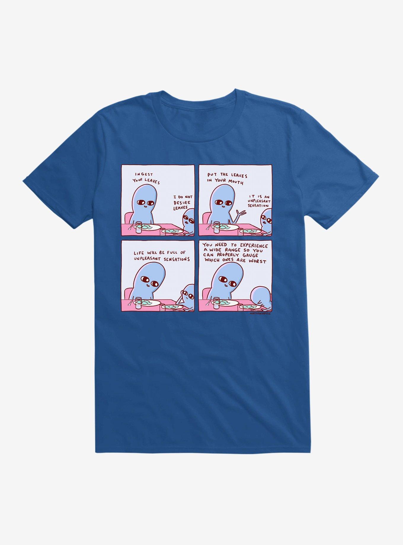Strange Planet Unpleasant Sensations T-Shirt, ROYAL, hi-res