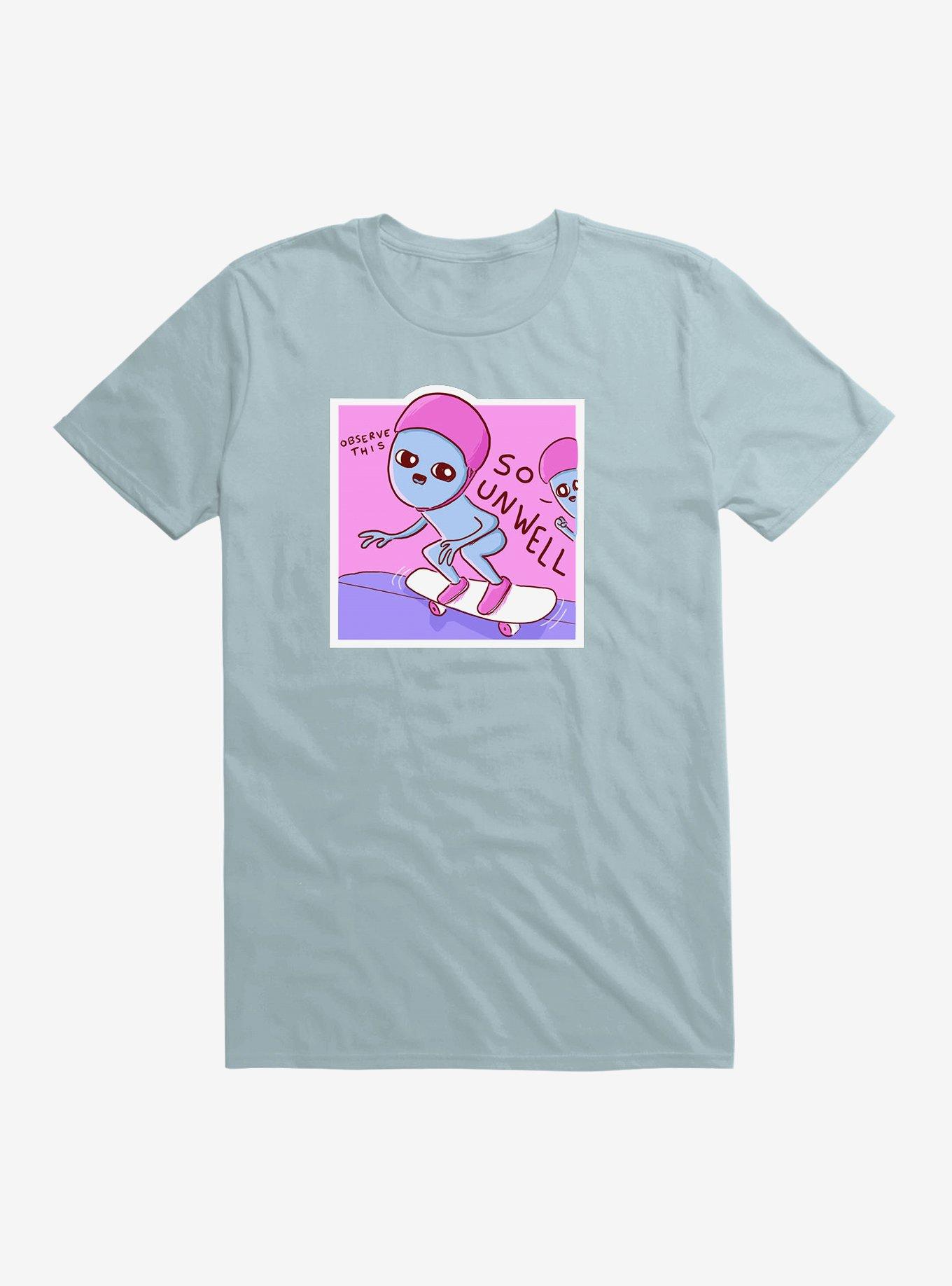 Strange Planet Smaller Alternate So Unwell T-Shirt, LIGHT BLUE, hi-res