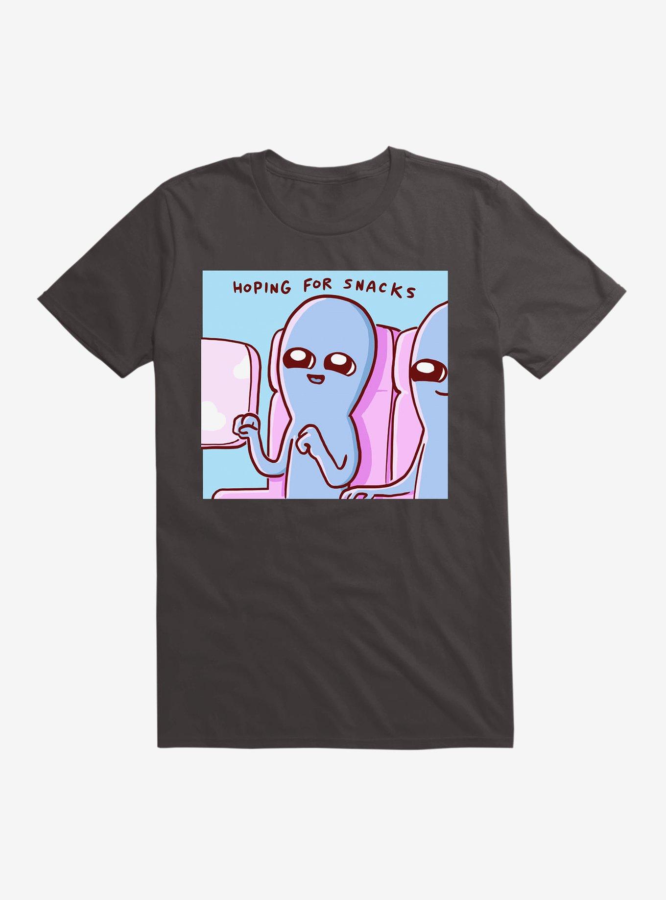 Strange Planet Hoping For Snacks T-Shirt, BLACK, hi-res