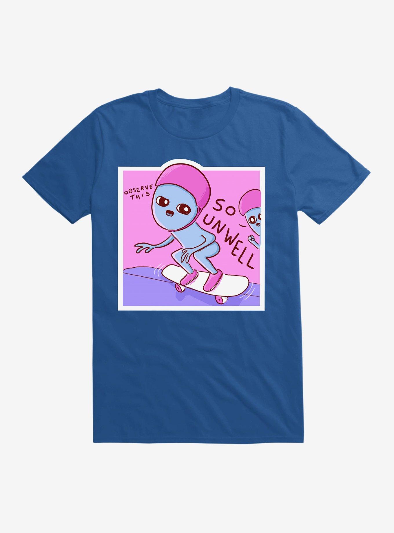 Strange Planet So Unwell T-Shirt, ROYAL, hi-res