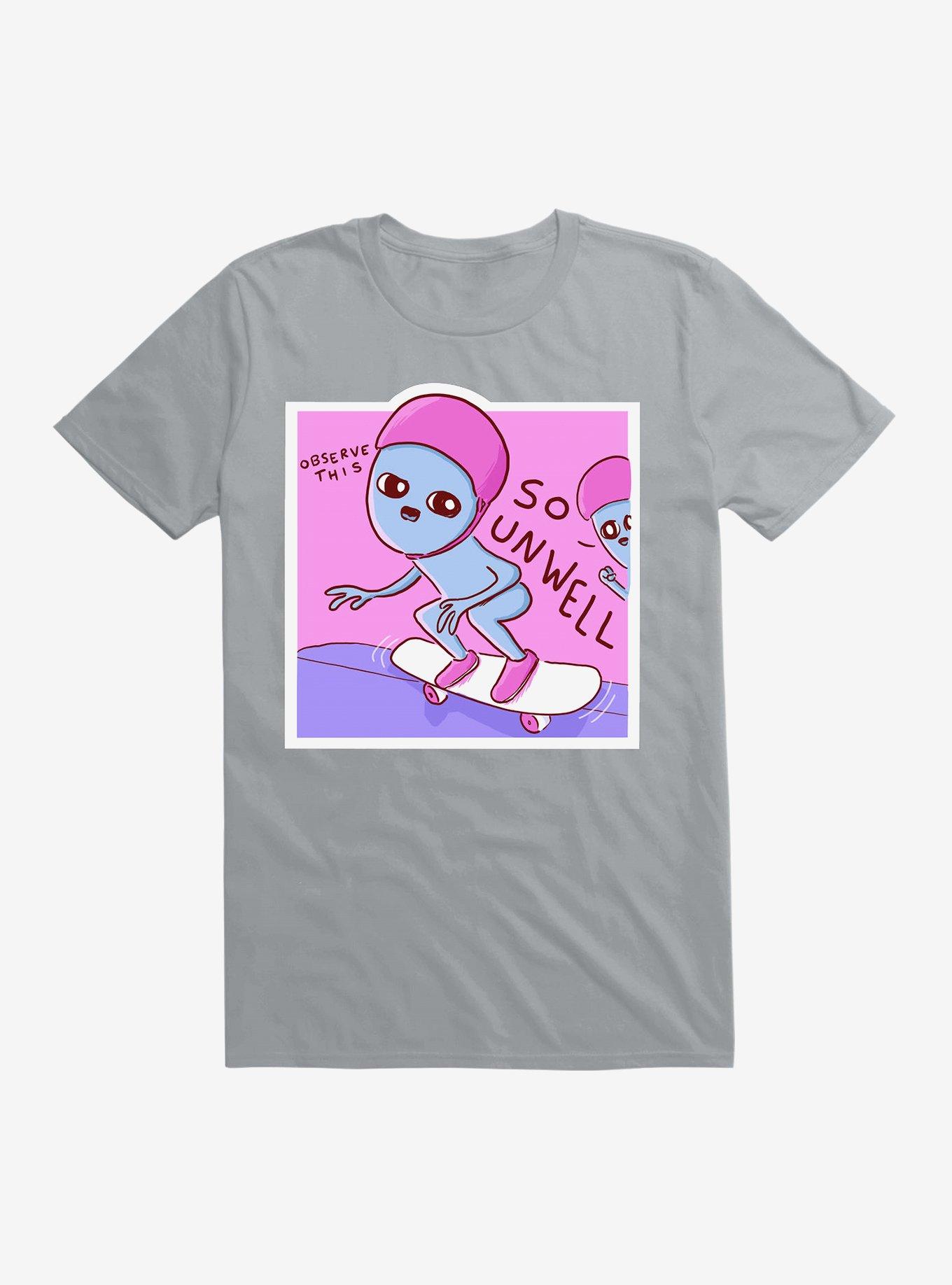 Strange Planet So Unwell T-Shirt, SILVER, hi-res