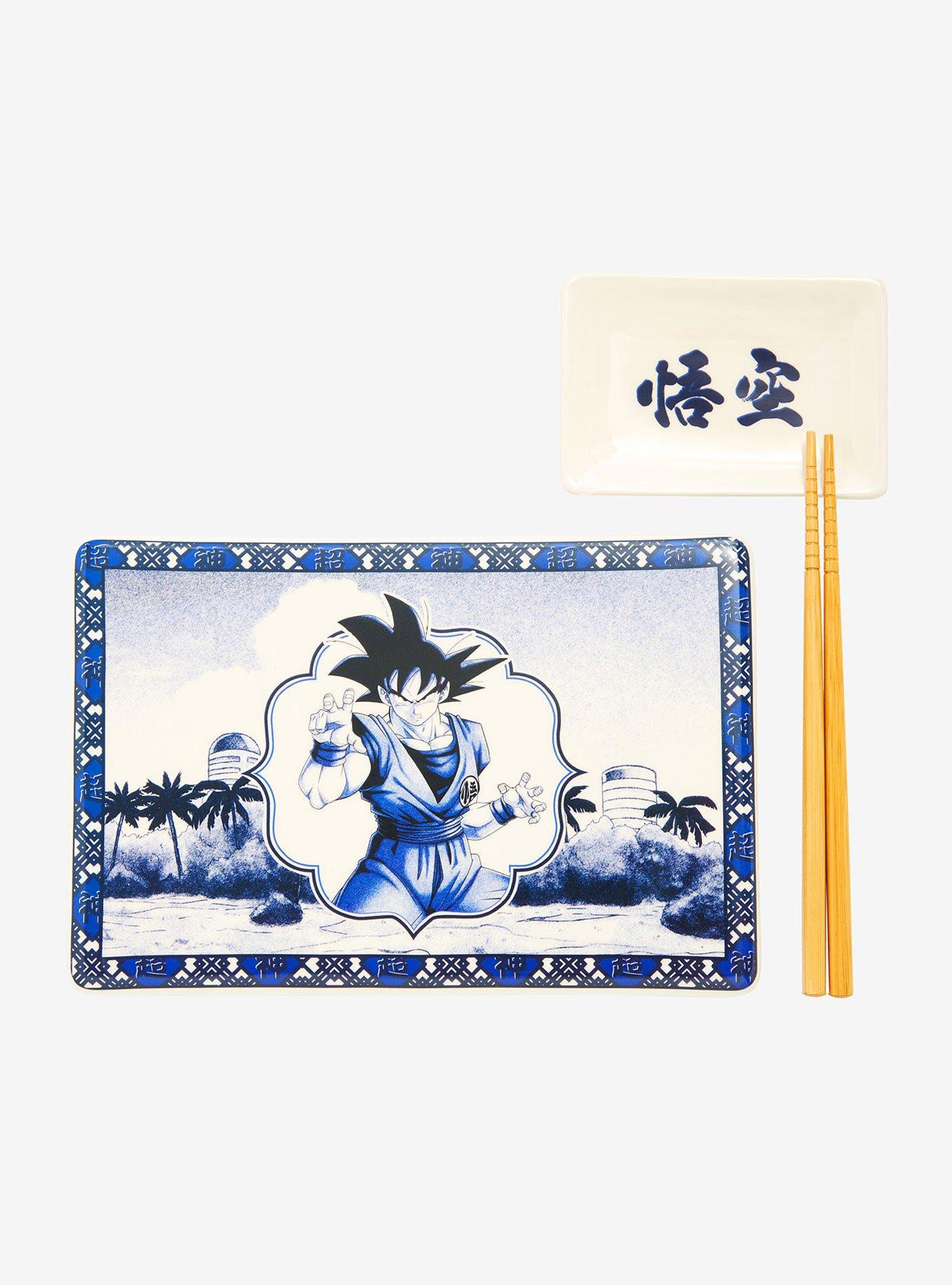 Dragon Ball Z Blue & White Goku Sushi Set, , hi-res