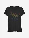 Disney Stitch Rainbow Pride Stitch T-Shirt, BLACK, hi-res