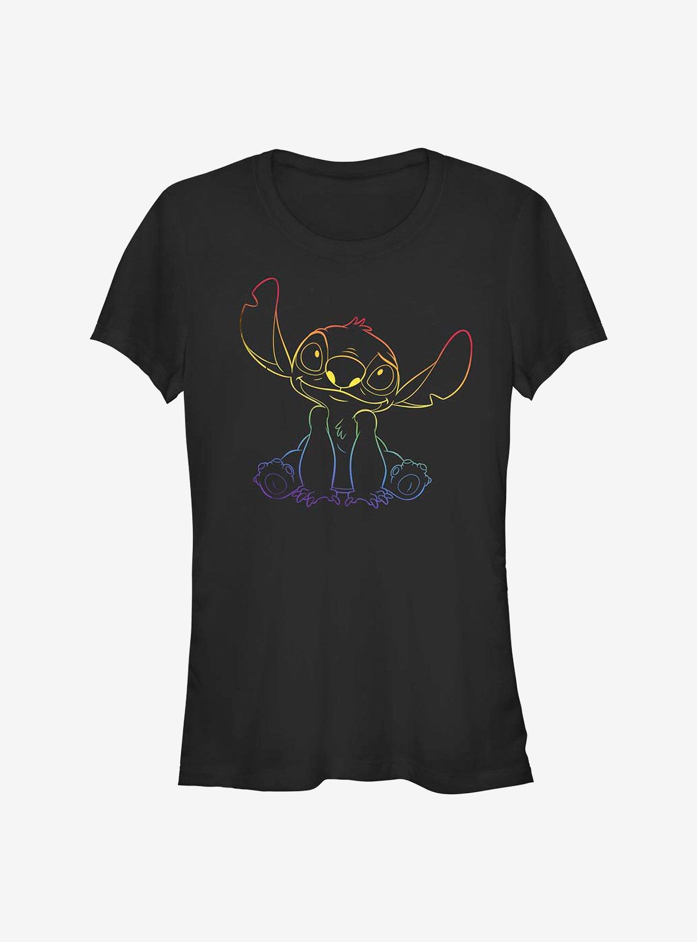 Disney Stitch Rainbow Pride Stitch T-Shirt, , hi-res