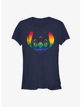Disney Lilo & Stitch Stitch Face Rainbow Pride T-Shirt, , hi-res