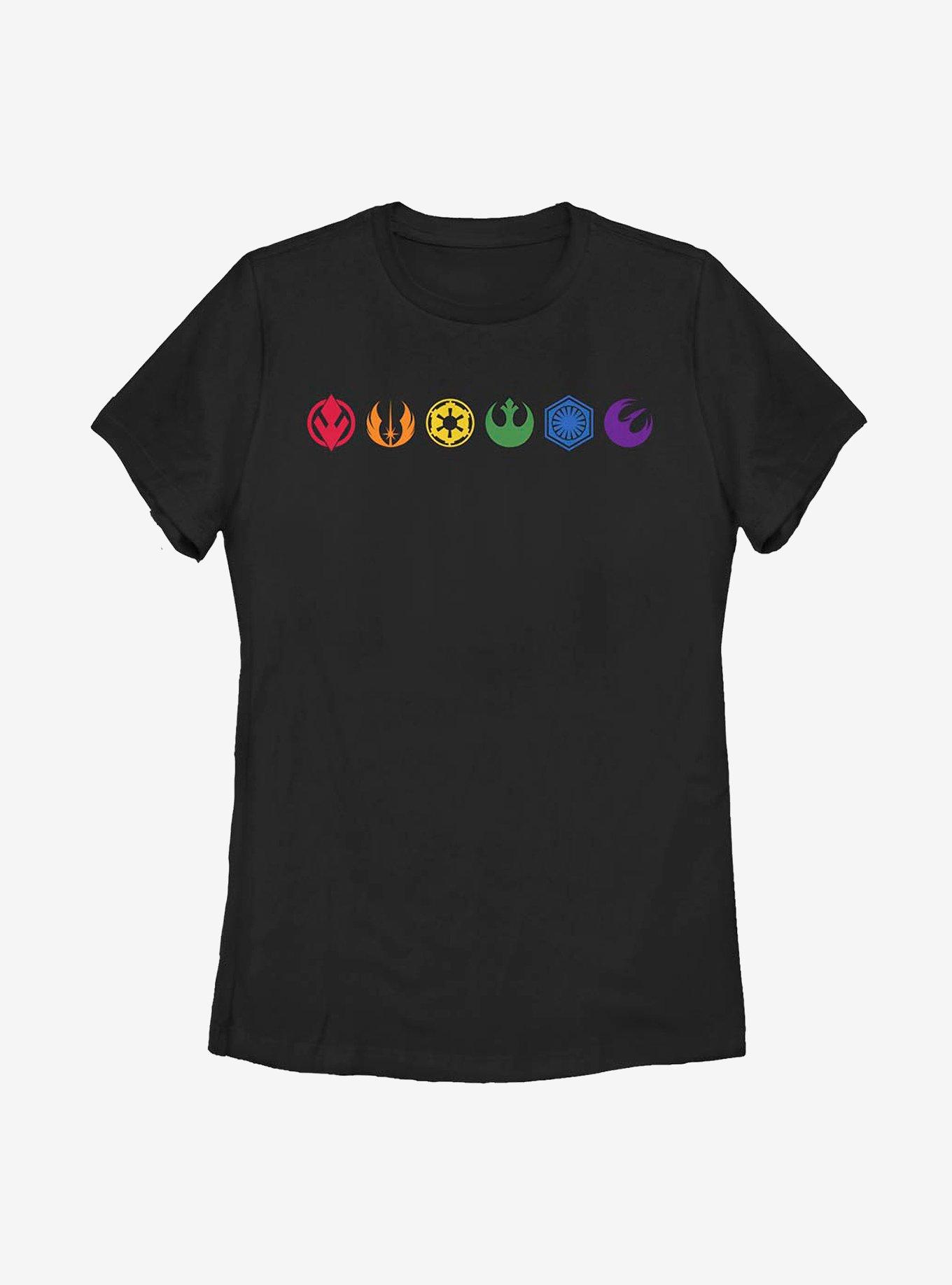 Star Wars Pride Rainbow Icons T-Shirt, , hi-res