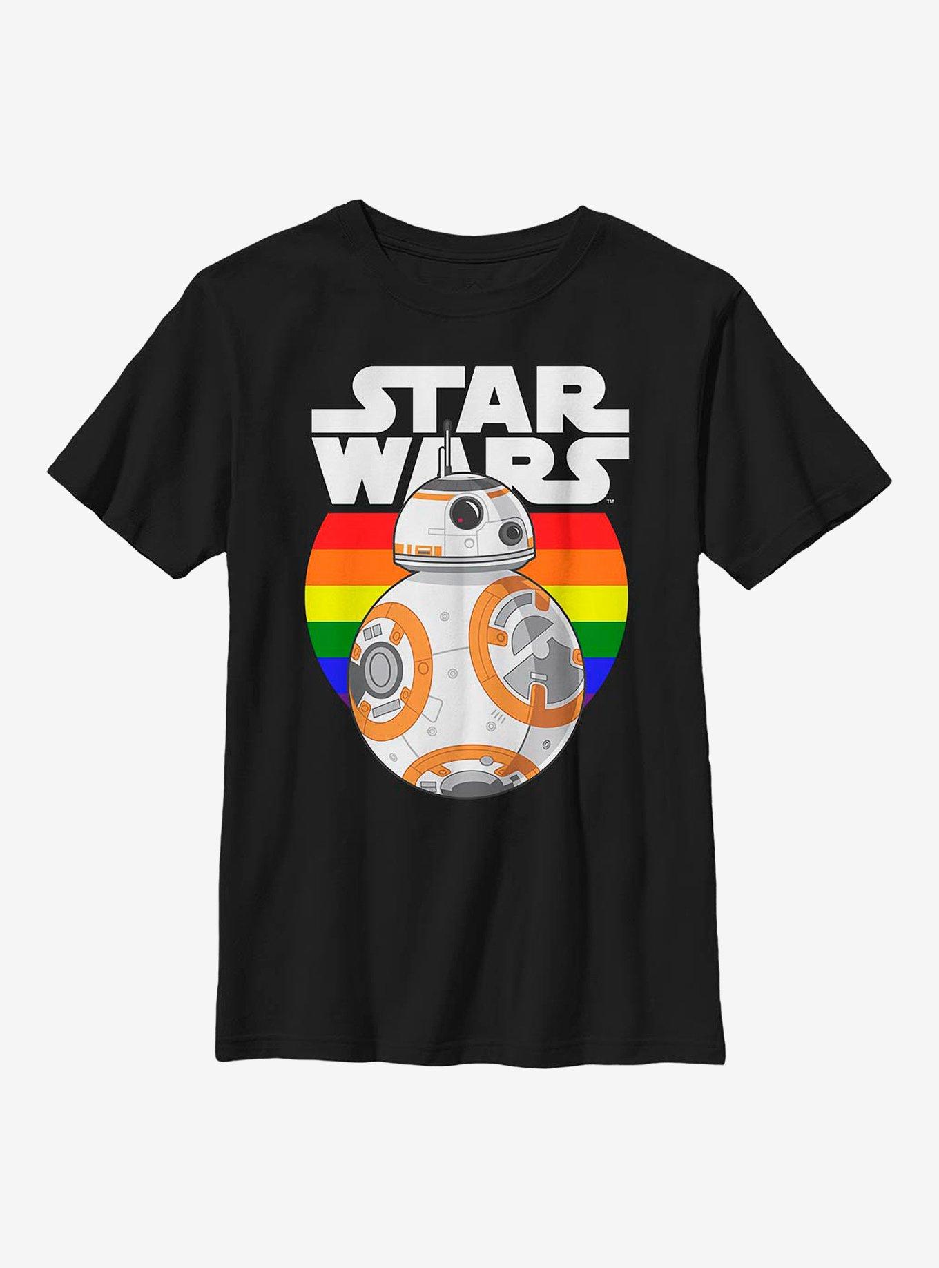 Star Wars Pride Rainbow Circle Youth T-Shirt, , hi-res