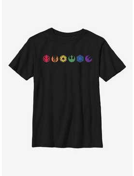 Star Wars Pride Rainbow Icons Youth T-Shirt, , hi-res