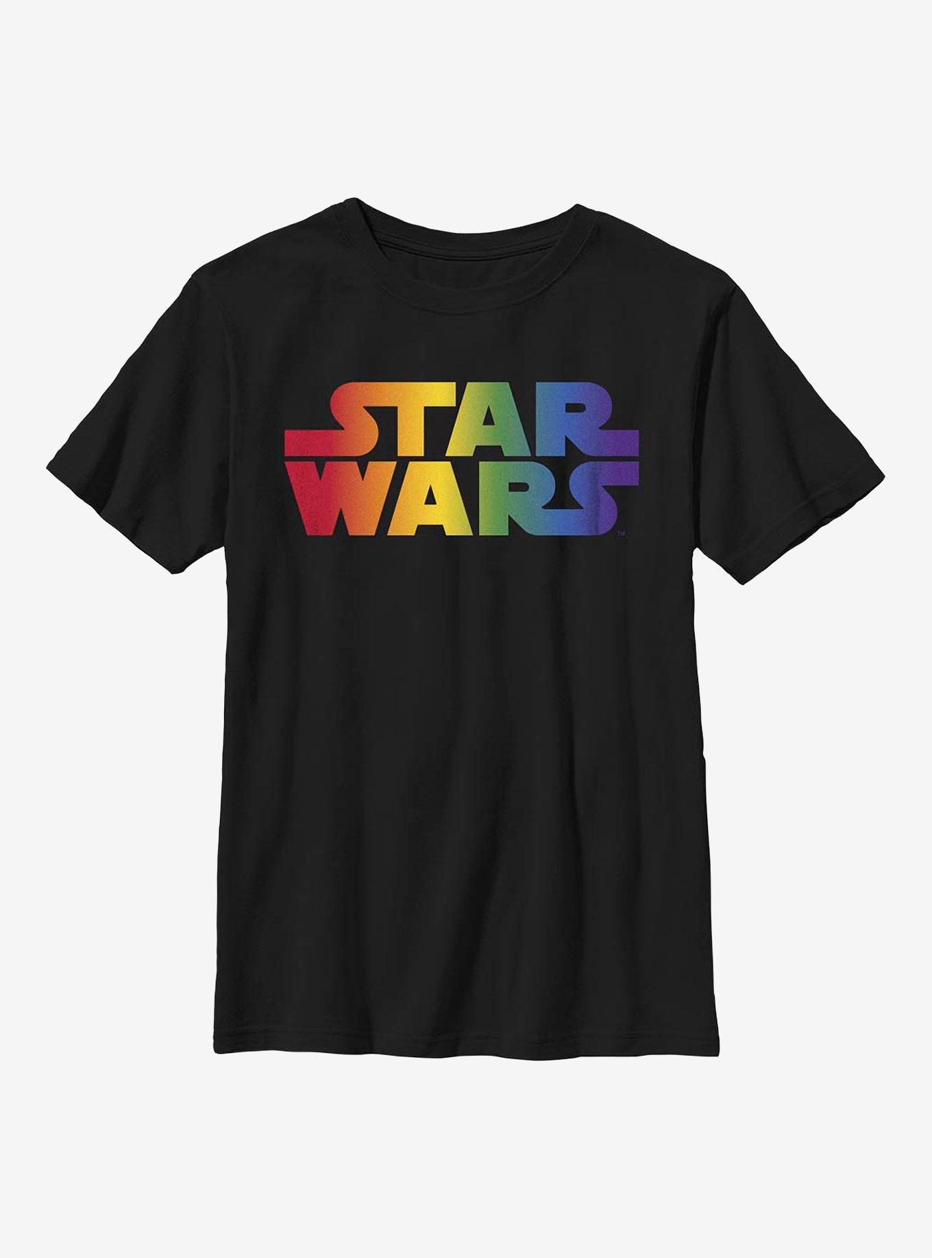 Star Wars Pride Rainbow Logo Youth T-Shirt, , hi-res