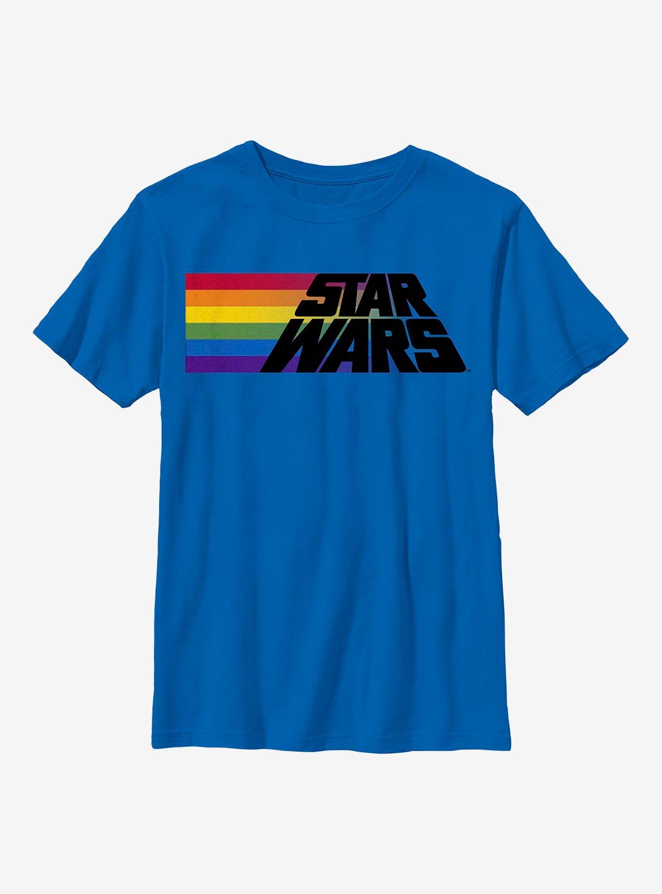 Star Wars Pride Rainbow Logo Youth T-Shirt, , hi-res