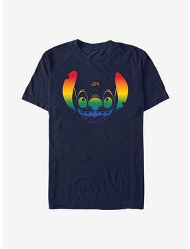 Disney Stitch Face Rainbow Pride T-Shirt, , hi-res