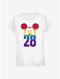 Disney Mickey Mouse 28 Rainbow Pride T-Shirt, WHITE, hi-res