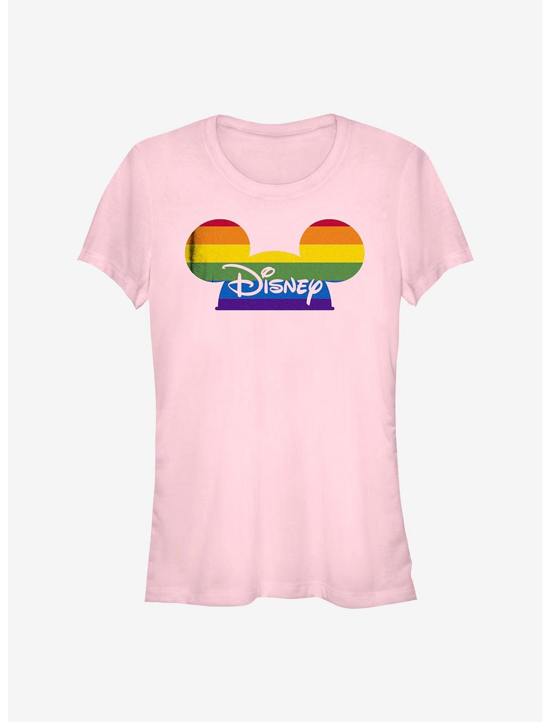 Disney Mickey Mouse Disney Rainbow Pride Hat T-Shirt, LIGHT PINK, hi-res