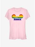 Disney Mickey Mouse Disney Rainbow Pride Hat T-Shirt, LIGHT PINK, hi-res