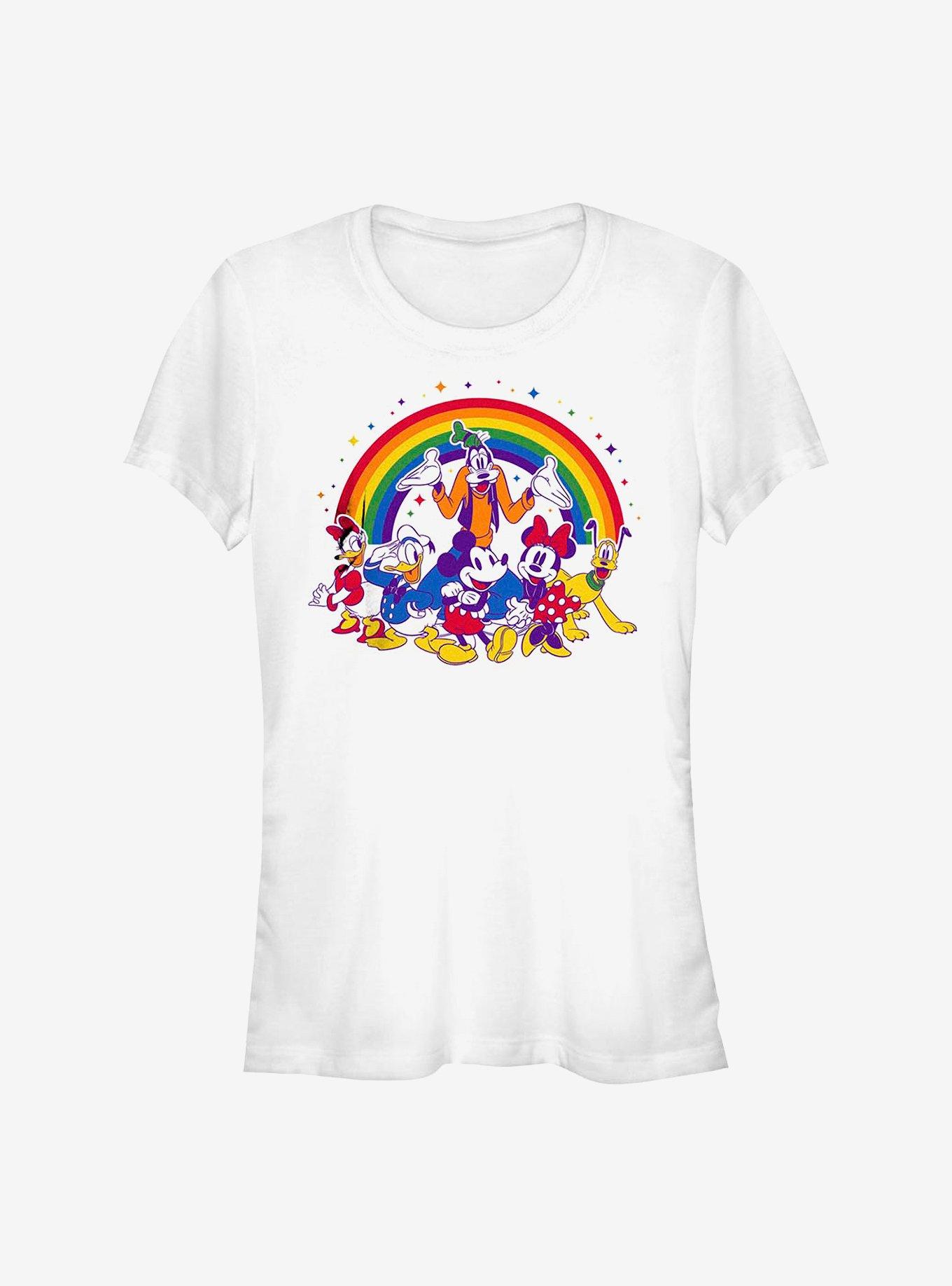 Disney Mickey Mouse Group Rainbow Pride T-Shirt, , hi-res