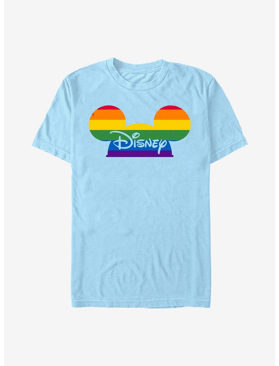 Disney Mickey Mouse Disney Rainbow Pride Hat T-Shirt, LT BLUE, hi-res