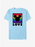 Disney Mickey Mouse Love Rainbow Box T-Shirt, LT BLUE, hi-res