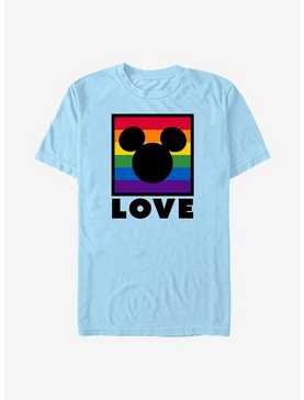 Disney Mickey Mouse Love Rainbow Box T-Shirt, LT BLUE, hi-res