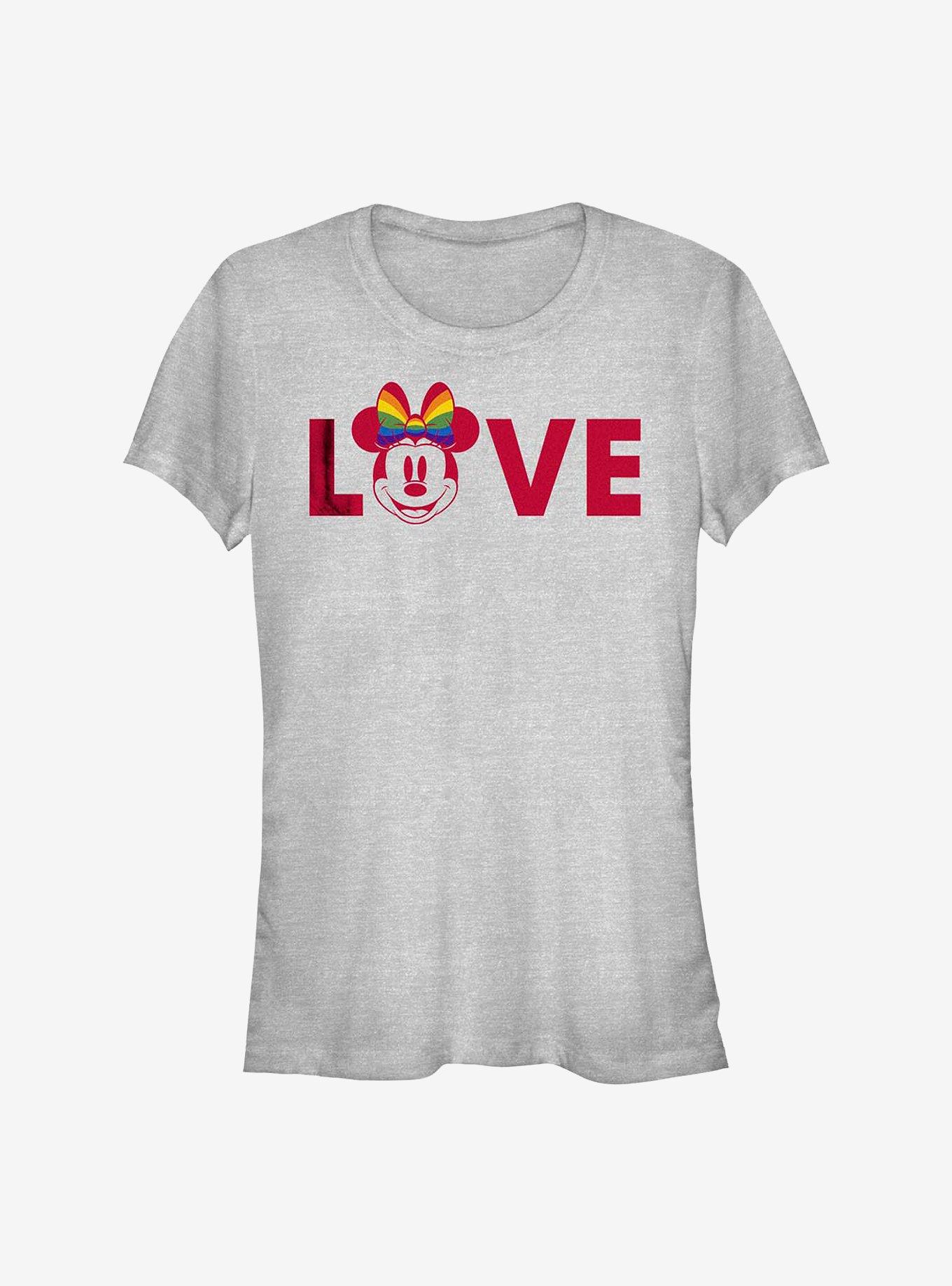 Disney Minnie Mouse Minnie Love Rainbow Pride T-Shirt, , hi-res