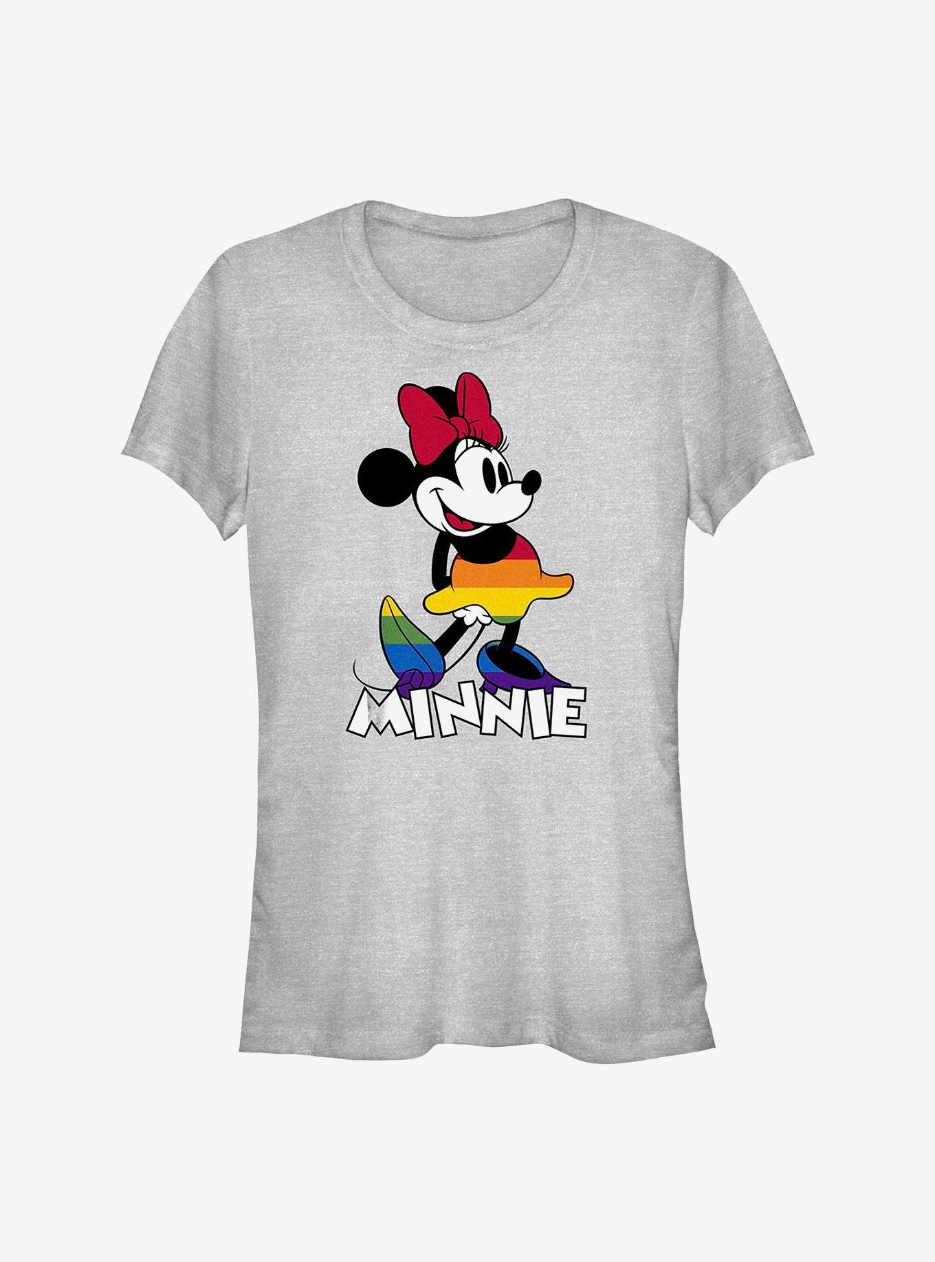 Disney Minnie Mouse Minnie Rainbow Dress Pride T-Shirt, , hi-res