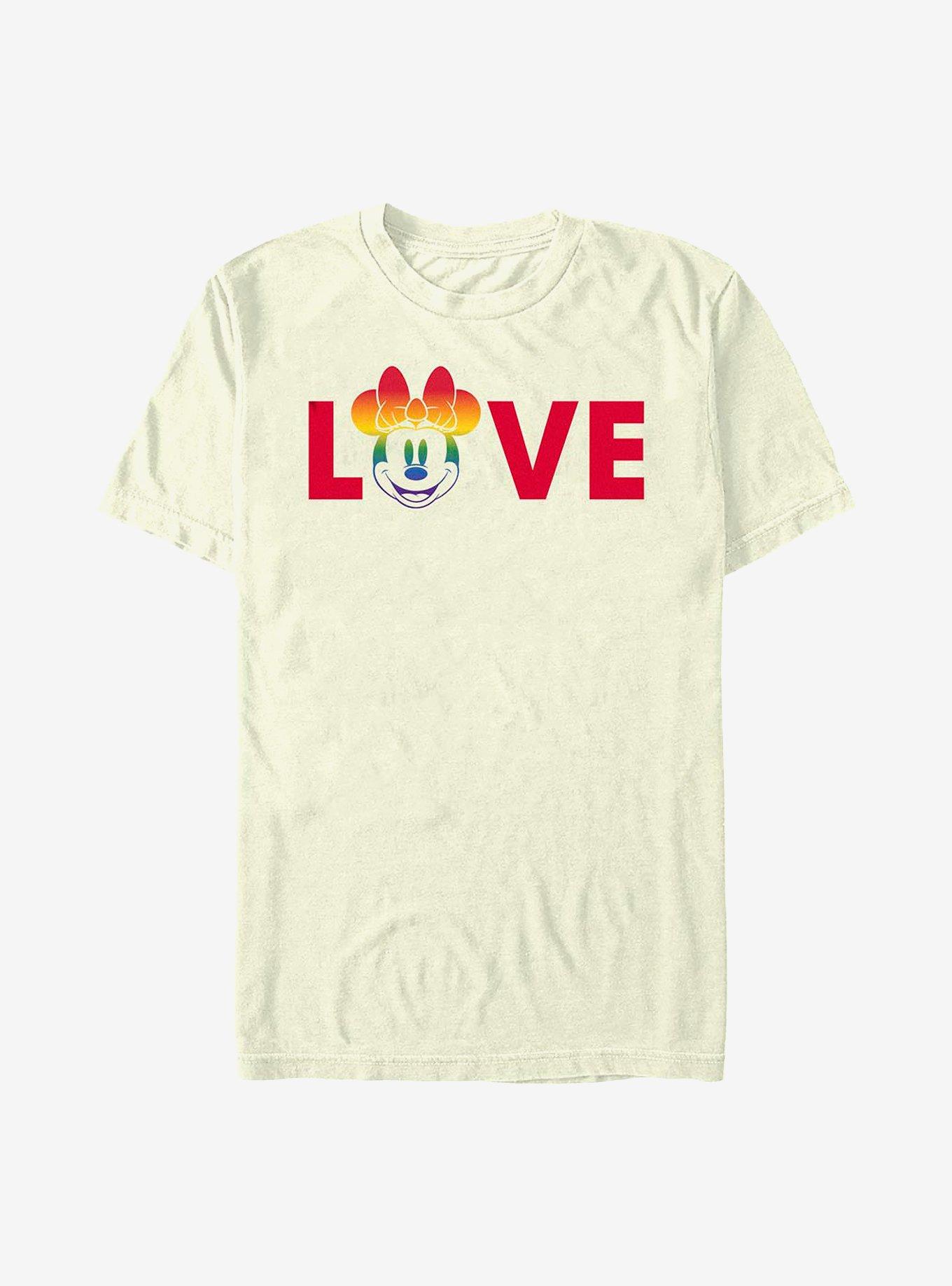Disney Minnie Mouse Minnie Love Rainbow Pride T-Shirt, , hi-res