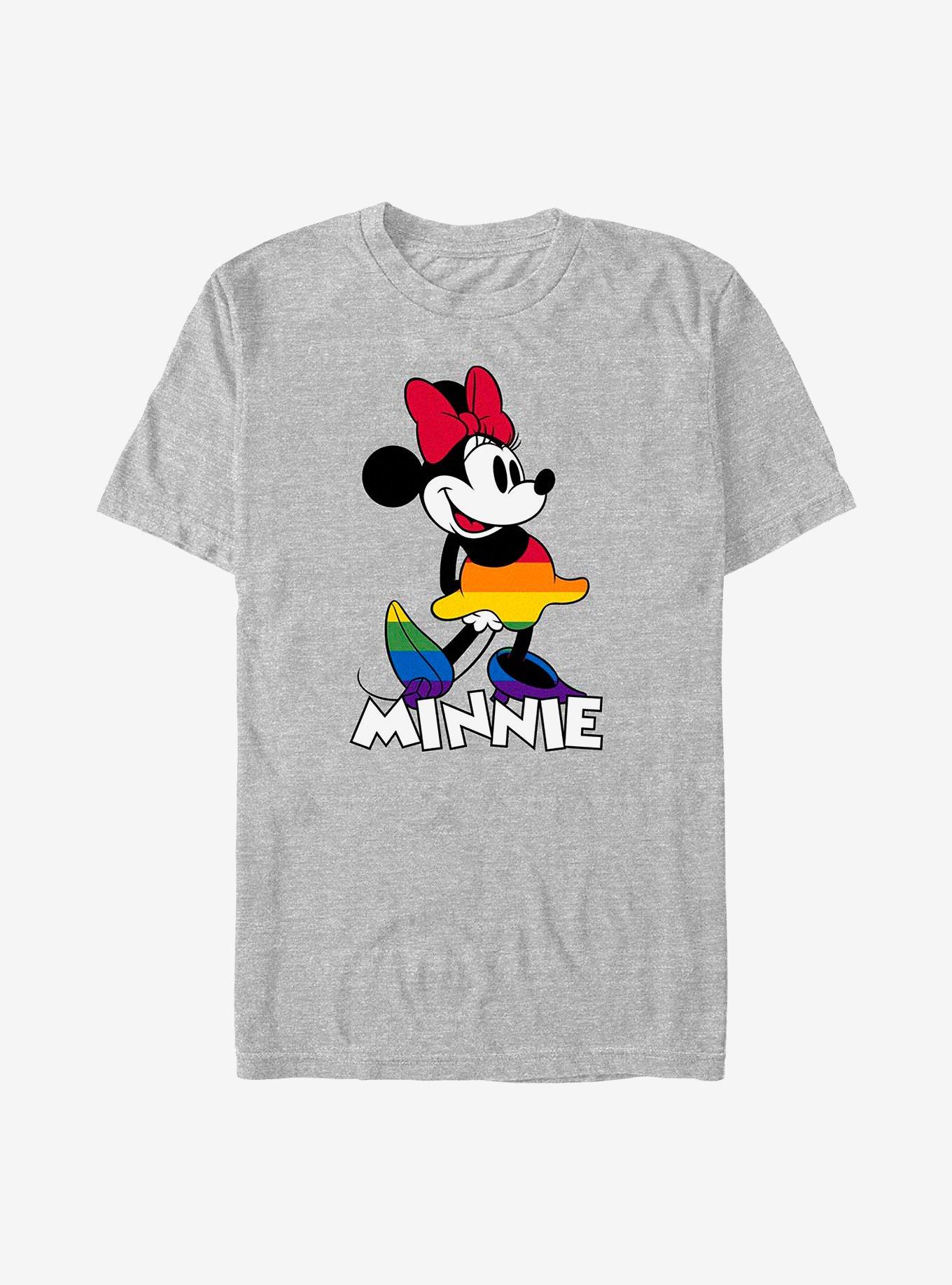 Disney Minnie Mouse Minnie Rainbow Dress Pride T-Shirt, ATH HTR, hi-res