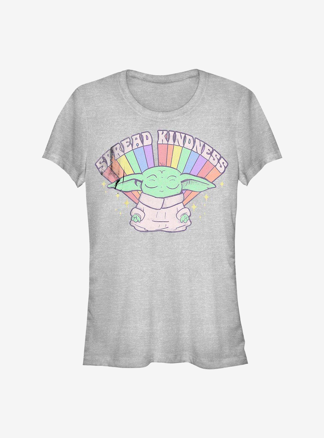 Star Wars The Mandalorian The Child Rainbow Spread Kindness T-Shirt, ATH HTR, hi-res