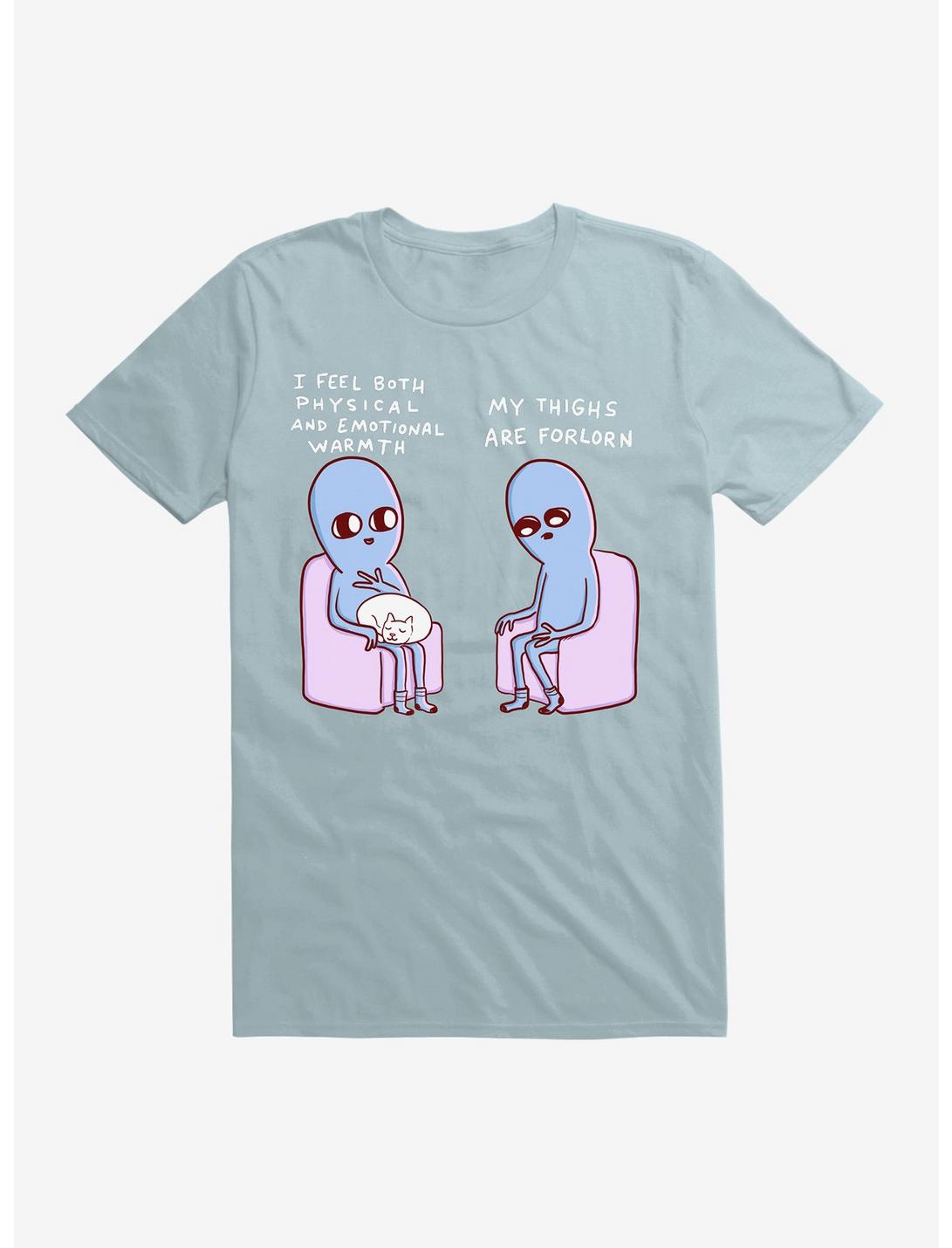Strangle Planet My Thighs Are Forlorn T-Shirt, LIGHT BLUE, hi-res
