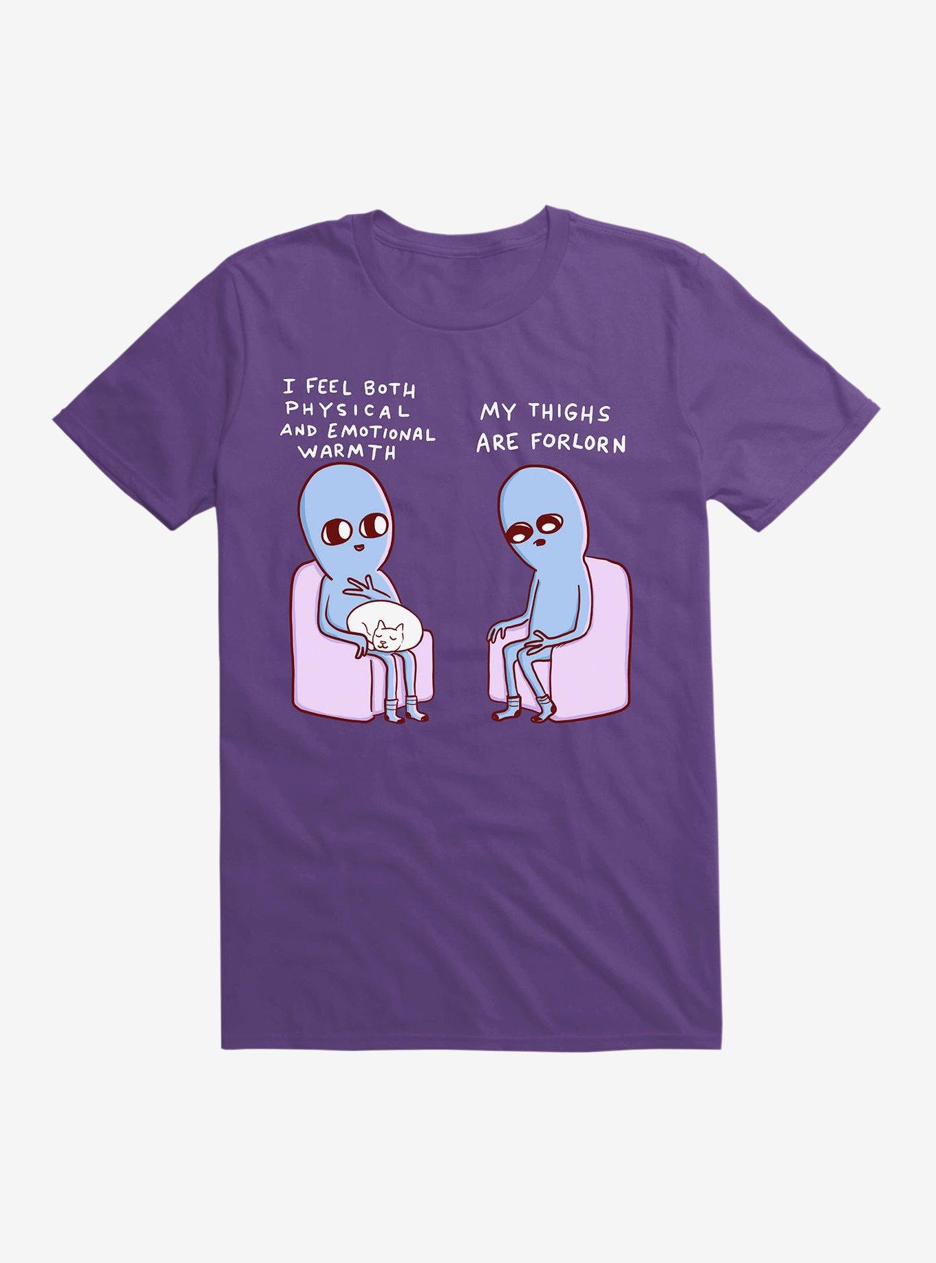 Strangle Planet My Thighs Are Forlorn T-Shirt, PURPLE, hi-res