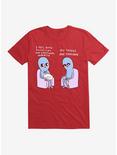 Strangle Planet My Thighs Are Forlorn T-Shirt, RED, hi-res
