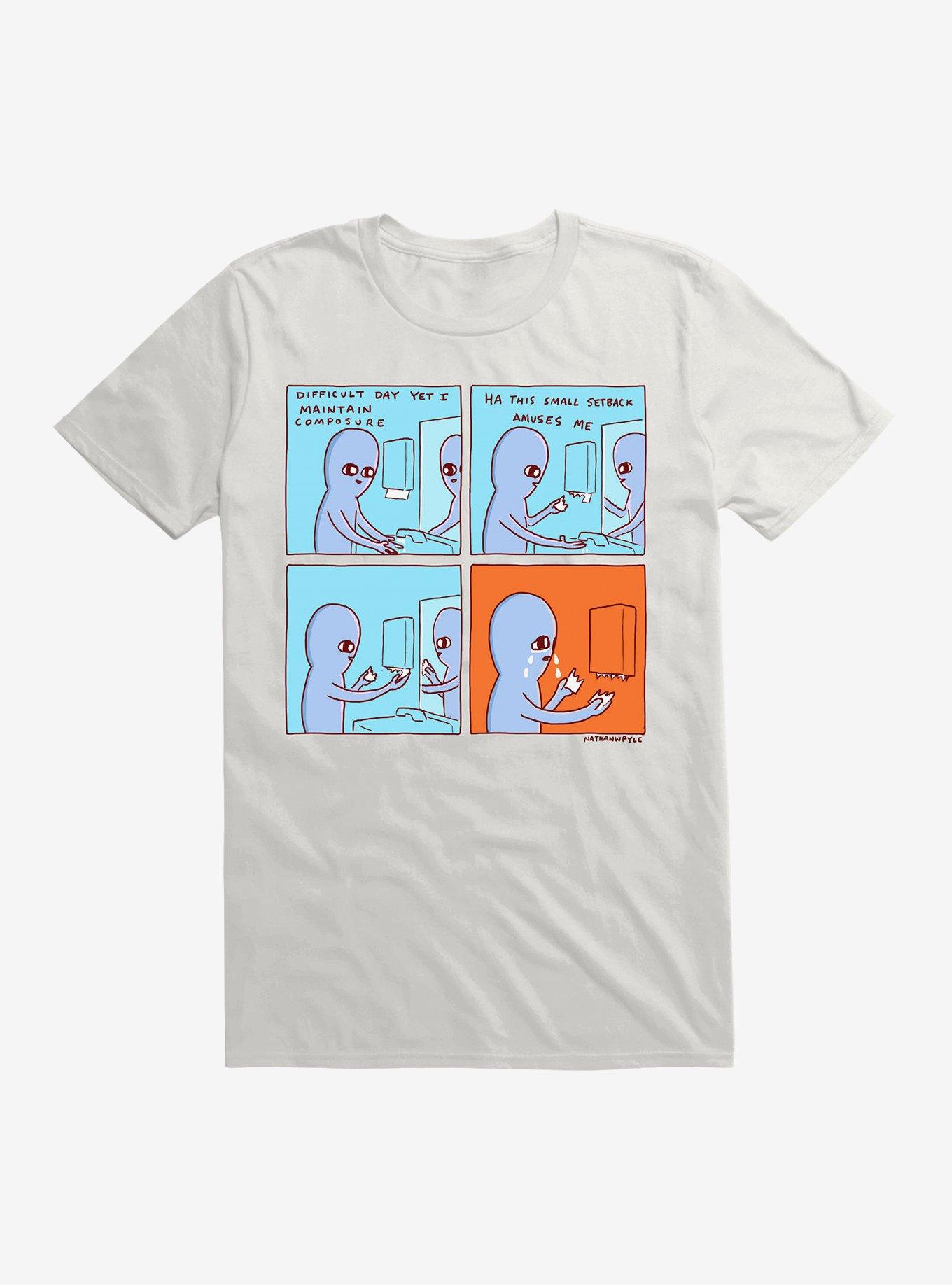 Strange Planet Composure T-Shirt, WHITE, hi-res