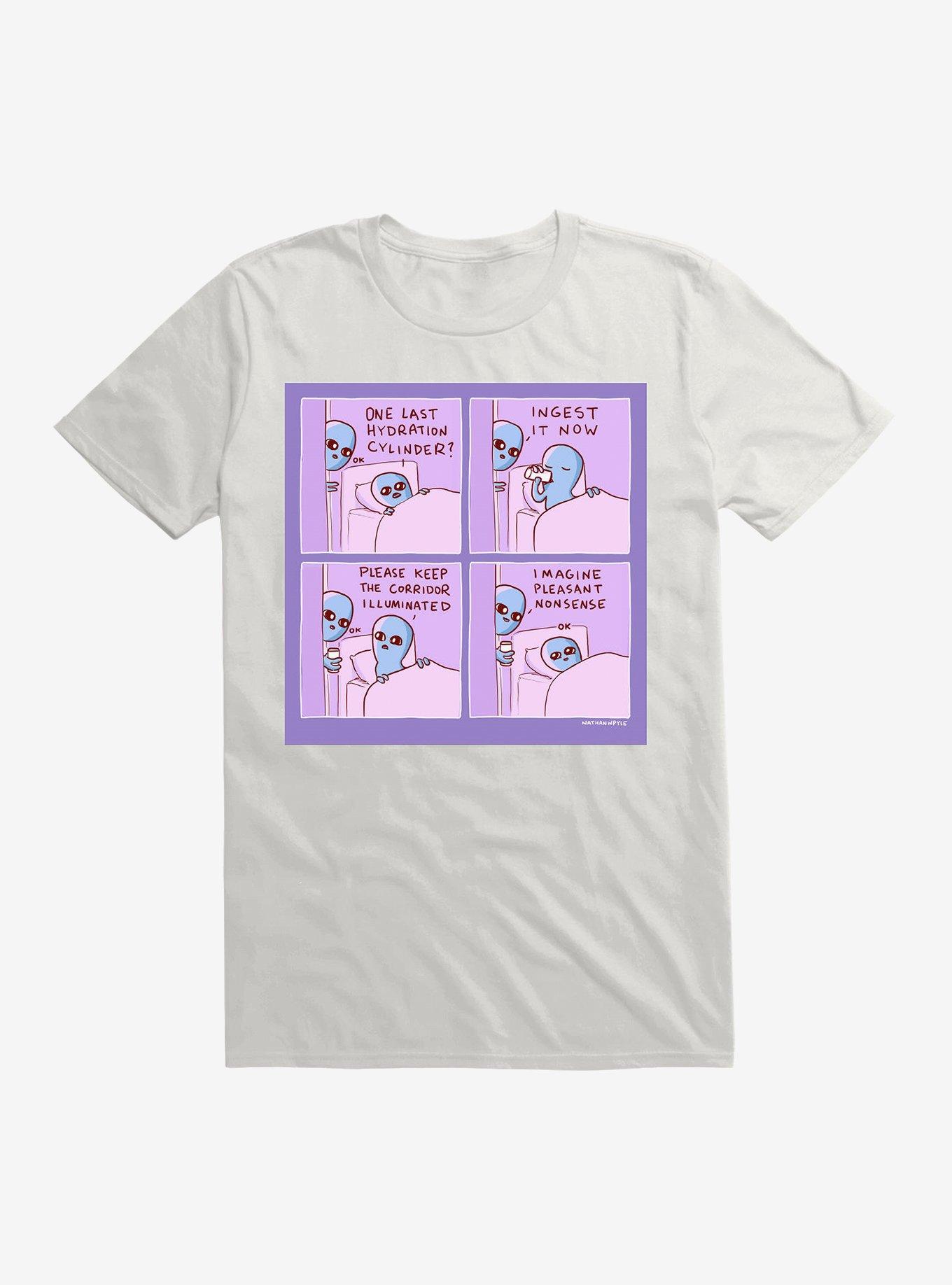 Strange Planet Pleasant Nonsense T-Shirt, WHITE, hi-res