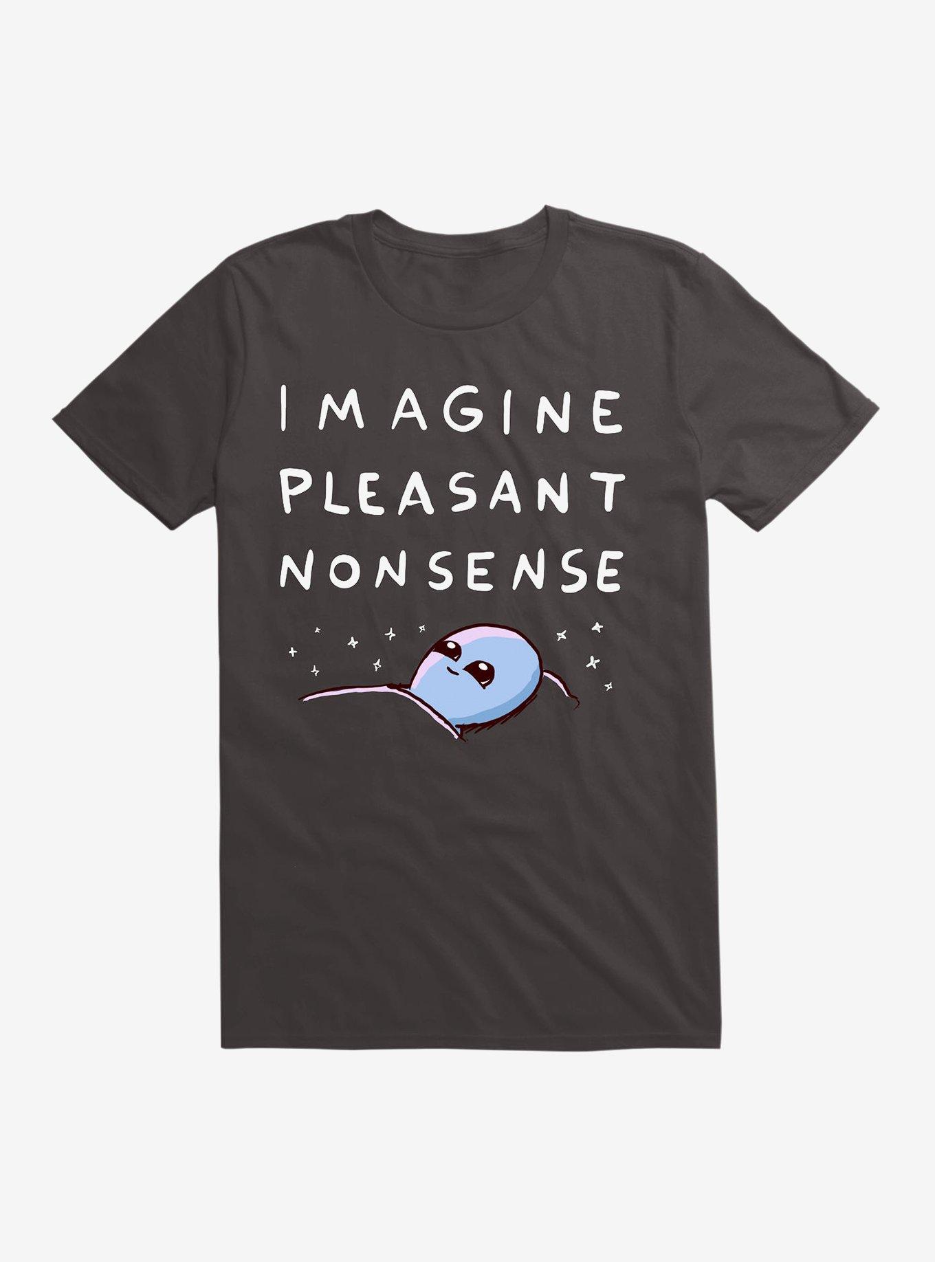 Strange Planet Imagine Pleasant Nonsense T-Shirt, BLACK, hi-res